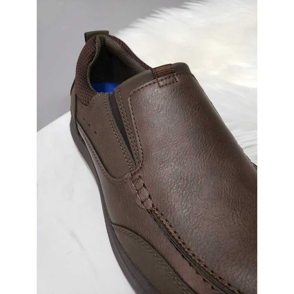NEW NO BOX SIZE 11 Nunn Bush Men's Conway EZ Moc Loafers SLIP ON SHOES BROWN‎